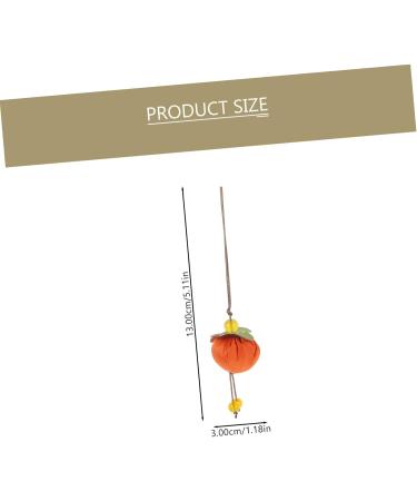 Cabilock Persimmon Sachet Chinese Style Blessing Bags Feng Shui Car Accessories Decor Face Powder Fine Orange 13X3CM - Buy Online on SooperMarket.com