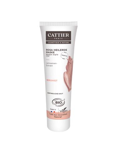 Cattier Healing Clay Mask for Sensitive Skin Pink Healing Clay Natural Cosmetics 100 ml 100 ml (Pack of 1)
