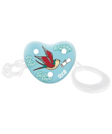 Lovi pacifier chain 0+ months practical clip system for easier opening and closing BPA free safe shape protects against loss folky