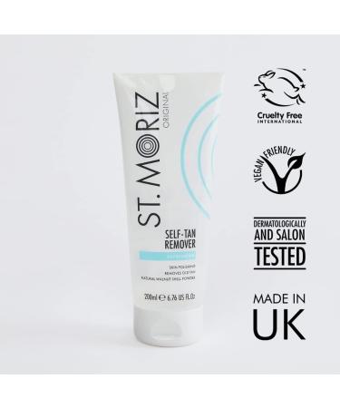 St Moriz Original Self Tan Remover Scrub - Exfoliating Fake Tan Remover | Vegan, Dermatologically Tested, Cruelty Free - 200ml - Buy Online on SooperMarket.com