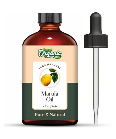Organic Zing Marula (Sclerocarya birrea) Oil Pure & Natural for Skin Face Hair Care Aromatherapy Diffuser Conditioner - 118ml/3.99fl oz