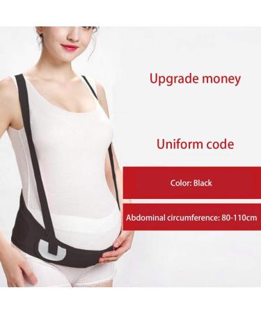 Qiilu Maternity Support Belt - Breathable Pregnancy Brace Band (One Size, Black) - Buy Online on SooperMarket.com