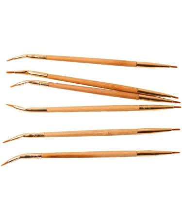 Tiuimk GUJHUI TA Double-ended Bamboo Handle Eyeliner Brush-16x0.5x0.5cm - Buy Online on SooperMarket.com