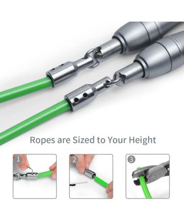 Hererope Weighted Jump Rope for Women and Men - 1LB Adjustable Heavy Rope for Fitness, High-Intensity Workouts - Crossfit, Boxing - 8'6 (5'4.5 - 5'9) - Buy Online on SooperMarket.com
