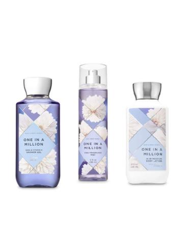 One in a Million - Shower Gel  Fine Fragrance Mist and Body Lotion - Bath and Body Works - Daily Trio 2019