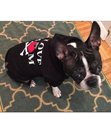 EXPAWLORER Dog Hoodie - Soft and Warm Dog Sweatshirt Pet Clothes Fall Winter Sweater with "I LOVE MY MOM" Lettered for Puppy Cat Small Medium Large Dogs (Large) - Buy Online on SooperMarket.com