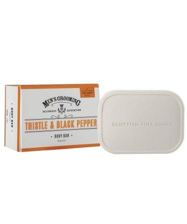 Scottish Fine Soaps Thistle & Black Pepper Body Bar 200g by Scottish Fine Soaps
