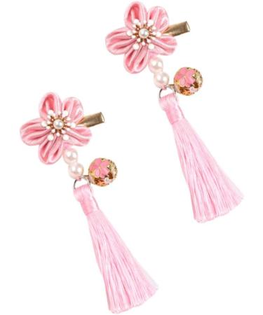 ibasenice 1 Pair Tassels Hairclips Hair Barrettes for Girls Hair Accessories for Girls Flower Hair Accessories Polymer Clay Cane Kids Hair Accessories Qipao Chinese Style Pair Clip Child - Buy Online on SooperMarket.com