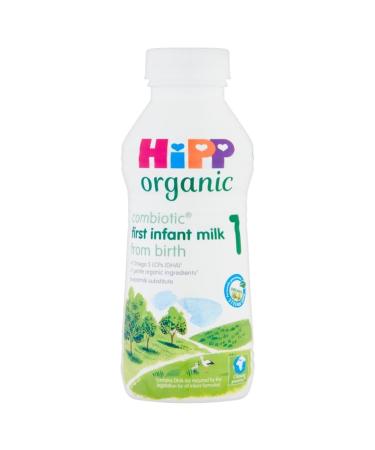HiPP Organic 1 First Infant Baby Milk Ready to feed liquid formula From Birth 470ml