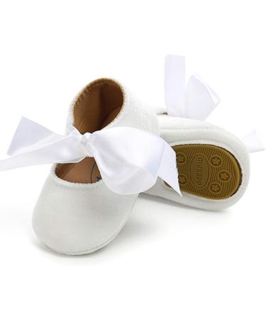 RVROVIC Baby Girl Moccasins - Princess Sparkly Soft Sole Shoes for Infant Girls 0-6 Months, White - Buy Online on SooperMarket.com