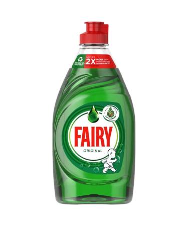 Fairy Original Washing Up Liquid Green with LiftAction | Dishes Grease Cleaner | 320ML | (Pack of 3)