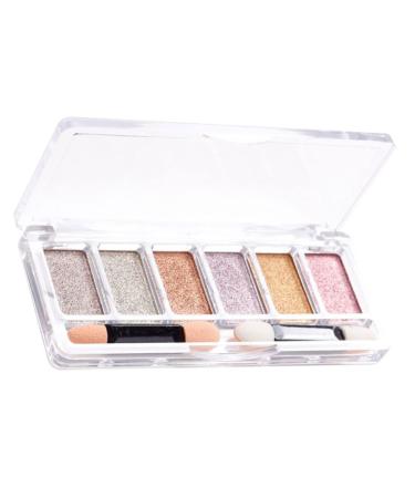 Nail Mirror Powder 6 Colours Manicure Chrome Glitter Pigment with Eyeshadow Sticks Golden nail glitter powders PINK