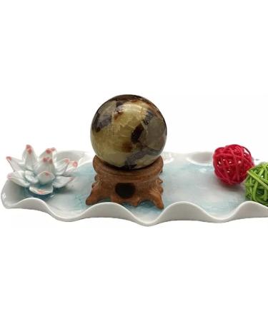 Large Natural Quartz Crystal Sphere 75MM-80mm Without Stand1pc Feng Shui Decoration Raw Stones and Minerals Full of Texture - Buy Online on SooperMarket.com