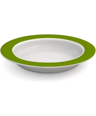 Ornamine Tilt-Trick Plate 20 cm Green | Anti-Slip Melamine Eating Aid | Special Design for Independent Food Use - Buy Online on SooperMarket.com