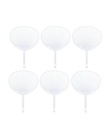 HEALLILY Wedding Frame Fan Making Supplies 20pcs Japanese Paper Fan Frame Uchiwa Frame DIY Hand-held Fan Frame Kit for DIY Crafts (White) Hand- Held Fan Framework Handheld Fans