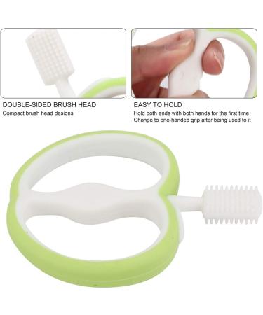 Baby Toothbrush Silicone Oral Care Fruit Shape Teeth Cleaner Toothbrush Children Kid for Baby Infants(green) - Buy Online on SooperMarket.com