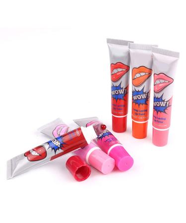 Qinlorgo Advanced Color Scrub Lip Gloss Beauty Portable Scrub Lipstick for Daily Use (CHERRY RED)
