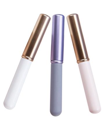 3pcs Lip Makeup Brush Contour Makeup Brush Spot Concealer Brush Lipstick Smudge Brush Makeup Brush for Women Lip Brush Beauty Makeup Brush Bag Aluminum Tube Miss Cosmetic