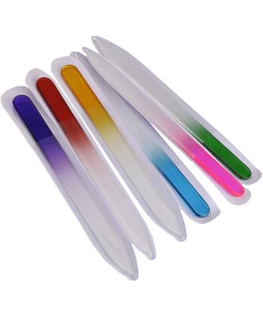 10 Pcs Glass Nail File Manicure Set - Professional Fingernail Care Tool - Buy Online on SooperMarket.com