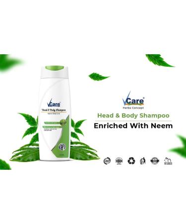 VCare Head & Body Shampoo for Hair & Skin 200 ml (Pack Of 1) Enriched with Neem and Silver Iron Technology - Buy Online on SooperMarket.com
