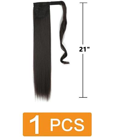prinfantasy Halo Extensions Resistant Fiber Soft Wigs Wrap Around Ponytail Extension Long Straight Tie Pony Tails Hair Extensions for Women Hair Wig 22 Inch MW105 GBMW105 22 inch - Buy Online on SooperMarket.com