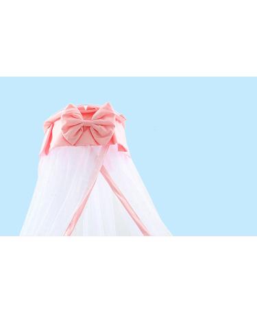 CdyBox Pink Mosquito Net Canopy for Kids - Breathable Crib Bed Curtains for Bedroom Decor - Buy Online on SooperMarket.com