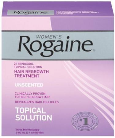 Only FDA-approved topical solution to regrow your hair. - Rogaine for Women Hair Regrowth Treatment 2 Ounce (Pack of 3)