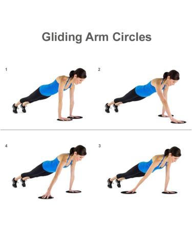 Core Sliders for Full Body Exercise | Double-Sided Gliding Discs for Carpet & Parquet | Effective Core Training & Home Workouts - Buy Online on SooperMarket.com