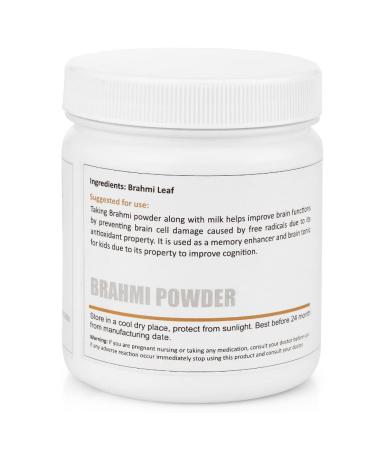 Brahmi Gotu Kola Powder 250g | Promotes Hair Growth | Ayurvedic Intelligence Herb | Eco-Friendly Packaging - Buy Online on SooperMarket.com