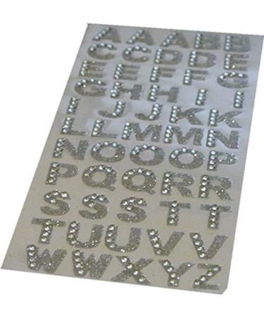 Ardisle ALPHABET SELF ADHESIVE STICK ON DIAMONTE CLEAR GEM CRYSTAL RHINESTONE DIAMANTE