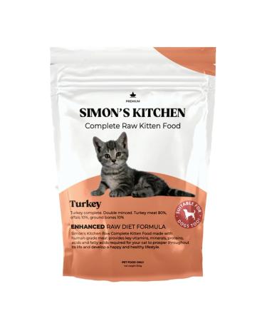 Premium Raw Cat Food (500g x 3) (Kitten Turkey)