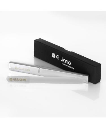 G.Liane Glass Manicure File in Case Shape and Smooth Nail File Tool Nail Care Kit for Beautiful Fingernails Clear Pointed - Buy Online on SooperMarket.com