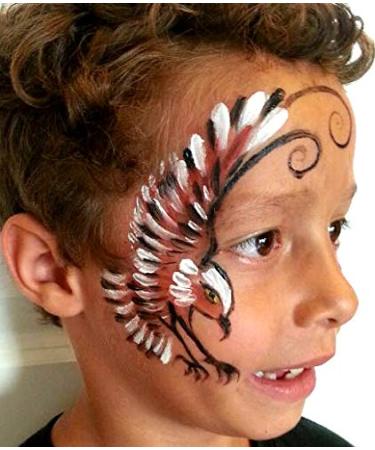 Natural Earth Paint Mini Face Paint Kit - Non-Toxic, Long Lasting, High Quality - 4 Vibrant Colors, Hypoallergenic for Halloween, Festivals - Buy Online on SooperMarket.com