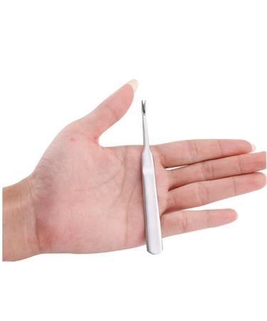 Stainless Steel Cuticle Pusher Trimmer Remover - Nail Art Manicure Tool (Silver) - Buy Online on SooperMarket.com
