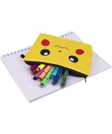 PREMYO Yellow Cosmetic Bag - Small Makeup Bag for Women & Pencil Case | Stylish Handbag Essential - Buy Online on SooperMarket.com
