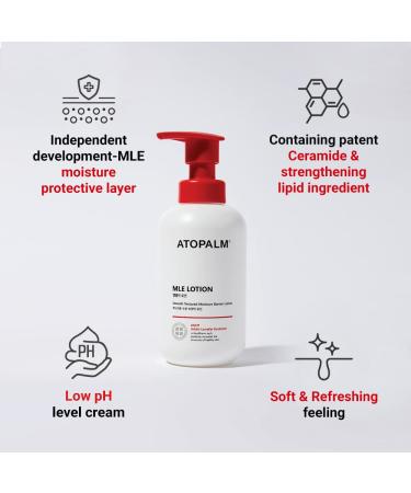 Buy ATOPALM MLE Lotion 120ml - Long-Lasting Moisturizer for Sensitive Skin | Korean Skincare | 48-Hour Hydration & Redness Relief - Buy Online on SooperMarket.com