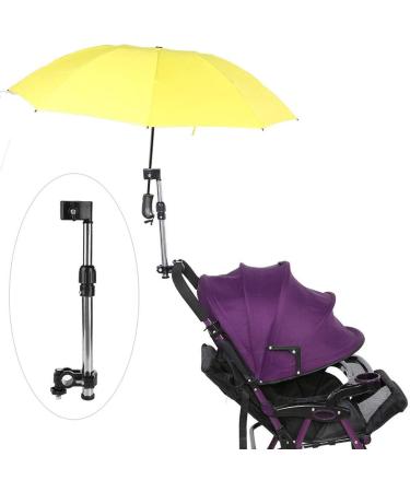 Stainless Steel Adjustable Umbrella Stand for Wheelchairs, Bicycle Trolleys & Electric Cars - Buy Online on SooperMarket.com