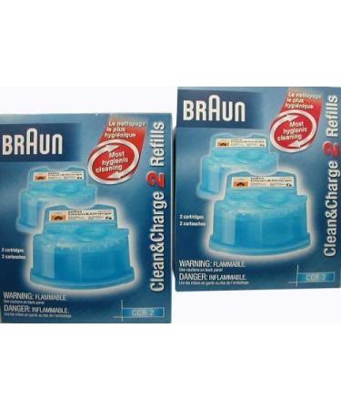 Braun Clean&Renew Cart Shaver Refills - 2 ct - 2 pk