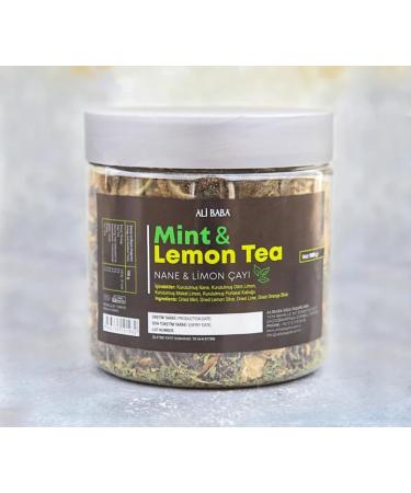 Ali Baba Mint & Lemon Tea (Nane & Limon Cayi) | Discover the Perfect Blend of Mint and Zesty Lemon | Indulge in a Refreshing Tea Infusion | Delight in the Essence of Turkish Tea Culture | 100g - Buy Online on SooperMarket.com