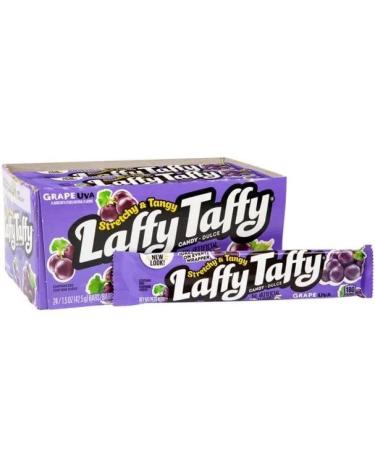 Laffy Taffy Stretchy And Tangy - Grape - 1.5oz (42.5g) pack of 24 - US Import