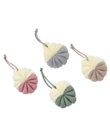 Buy Cabilock 4 Pcs Exfoliating Loofahs - Mesh Shower Balls & Bath Puff for Ultimate Body Cleanse | International Shipping Available - Buy Online on SooperMarket.com