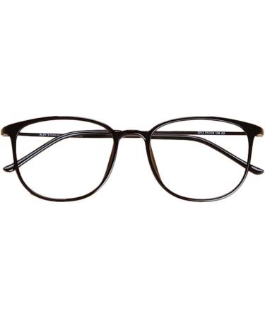 Koosufa Classic Retro Glasses Frames for Men & Women - Ultra Light Thin Panto Nerd Glasses with Case - Stylish TR90 Black Frames - Buy Online on SooperMarket.com