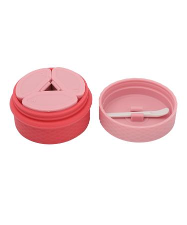 Travel Silicone Makeup Containers Set Portable Cosmetic Container with 3 Dispensers Reusable Refillable Cosmetic Jars for Outdoor Travel