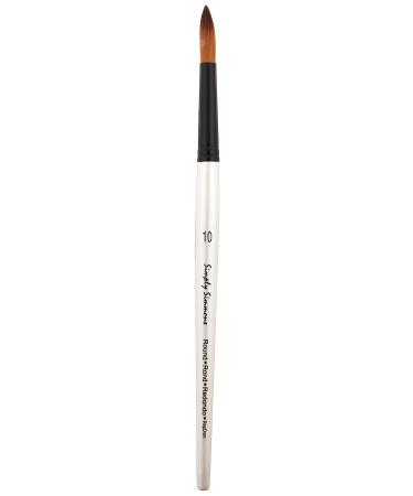 Daler Rowney SS255085010 Simply Simmons Synthetic Round Acrylic/Multimedia Brush  Size 10