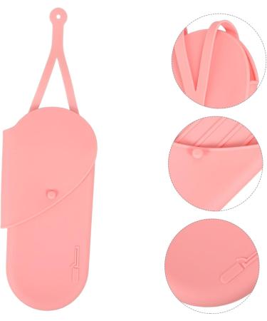 Mikinona Curling Iron Storage Bag Hair Iron Silicone Bag Portable Curling Iron Bag Hair Dryer Bag Hair Straightener Holder Hair Curling Iron Pouch Curling Iron Case Hanging Storage Pouch 29.50X13.50X2.00CM Pink - Buy Online on SooperMarket.com