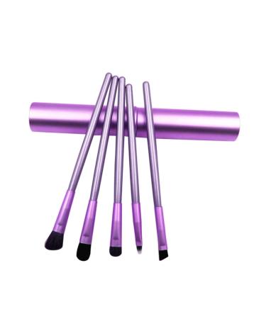 PLAFOPE 5pcs Eyeshadow Brush Makeup Brush Eye Shadow Brush Purple Wooden
