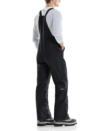 TSLA Men's Winter Snow Bibs - Waterproof & Insulated Overalls | Black Large - Buy Online on SooperMarket.com