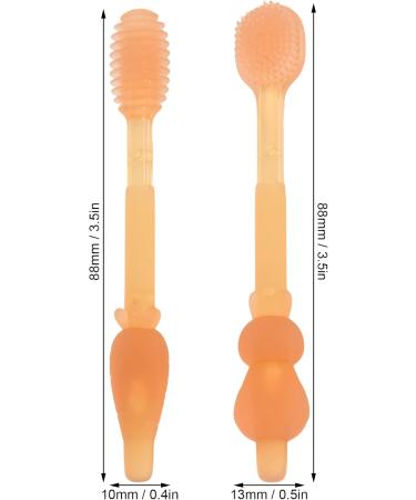 Toddler Toothbrush Silicone Infant Toothbrush Soft for 0-3 Years Old - Buy Online on SooperMarket.com