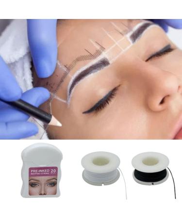 Eyebrow Mapping String Pre-Inked Mapping Brows String Microblading Mapping String Microblading Brows String Supplies White - Buy Online on SooperMarket.com