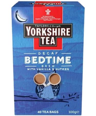 Tea Variety Bundle Containing Yorkshire Tea Decaf Bedtime Brew 40 Tea Bags 2pk Yorkshire Tea Malty Biscuit 40 Tea Bags 2pk (4 Pack) - Buy Online on SooperMarket.com